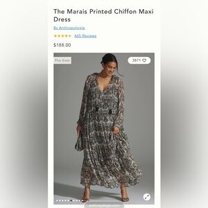 The Marais printed chiffon dress